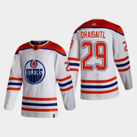 Edmonton Oilers Hockeydrakt Leon Draisaitl 29 2020-2021 Reverse Retro Authentic - Herre
